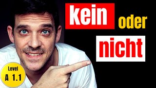 Kein vs Nicht  The difference and rules explained  YourGermanTeacher [upl. by Kreis]