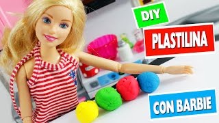 DIY Plastilina Casera para Niños  Haz Manualidades con Barbie [upl. by Anthony]