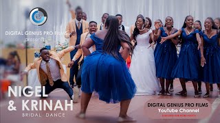 Nigel amp Krinah Bridal Entrance AFRICAN WEDDING DANCE [upl. by Esinaj811]