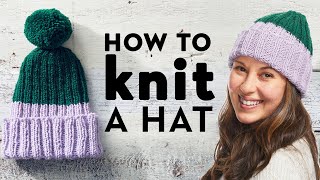 How To Knit A Hat For Beginners  Stitch Club  Good Housekeeping [upl. by Zeus]