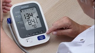 Omron Blood Pressure Monitor HEM7124 how to use [upl. by Leighton]