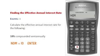 BA II Plus  Nominal amp Effective Rate Conversions [upl. by Middle630]