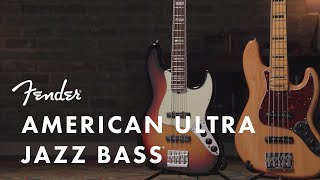 American Ultra Jazz Bass  American Ultra Series  Fender [upl. by Trudnak939]