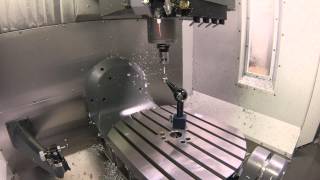 Haas UMC750 MRZP Calibration Cycle [upl. by Vershen542]