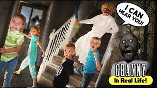 Grannys House Horror Game in REAL LIFE  The TANNERITES [upl. by Anitsugua725]