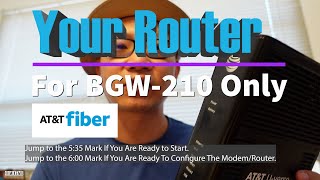 How to Use Your Own Router with ATampT Fiber Internet  2020 Update with BGW210700 [upl. by Yrneh]