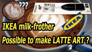 IKEAs milk frother Is it possible to make Latte Art with [upl. by Sanborne]