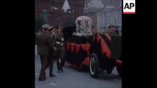 State funeral of Soviet Hero Marshal Zhukov in MoscowПохороны Жуков [upl. by Inanaup336]