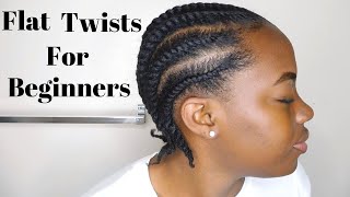 REAL TIME Flat Twist Tutorial Step By Step For Beginners [upl. by Chelsie]