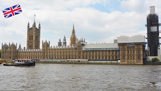 HOUSES OF PARLIAMENT PALACE OF WESTMINSTER IN LONDON 4K [upl. by Enomyar]