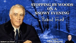 ✅ Stopping by Woods on a Snowy Evening by Robert Frost  Read by Peter Dickson [upl. by Neffirg]