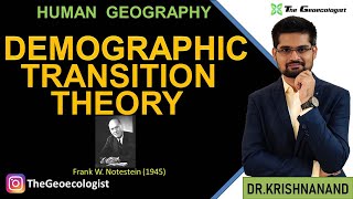 Demographic Transition Theory Notestein Geography Optional [upl. by Bertsche573]