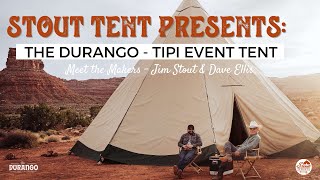 American Made Handcrafted Tipi Event Tent  Stout Tent  The Durango [upl. by Stella229]