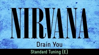 Nirvana  Drain You backing track for guitar standard tuning E [upl. by Eiramoj]