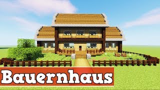 Wie baut man ein Bauernhaus in Minecraft  Minecraft Bauernhaus bauen deutsch [upl. by Orvah]