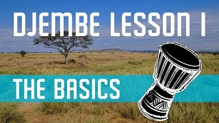 Djembe Lesson 1  Bass and Slap Tone [upl. by Eceinej]