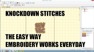 Embroidery Works  Knockdown stitches the easy way [upl. by Platt411]