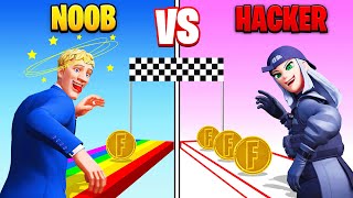 NOOB vs HACKER For 💰 in Fortnite [upl. by Anitsuga]