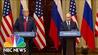 Special Report President Trump And Vladimir Putin Meet In Helsinki Finland  NBC News [upl. by Keri]