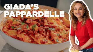 Giadas Pappardelle Pasta with Sausage Ragu  Giada Entertains  Food Network [upl. by Iht]