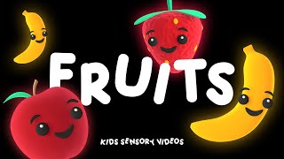 Happy Fruits Dance  Sensory Video for Kids [upl. by Ennire528]