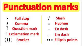 PUNCTUATION 📚  English Grammar  How to use punctuation correctly [upl. by Yleve806]