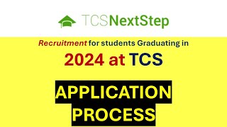 StepbyStep Application Process  TCS 2024 Recruitment [upl. by Petulah]