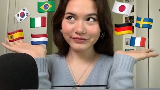 ASMR in different languages 🌍 [upl. by Ainatnas]