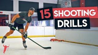 15 HOCKEY SHOOTING DRILLS PERFECT FOR AT HOME 🏒 [upl. by Ricardo]