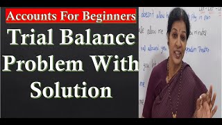 22 Trail Balance Problem With Solution [upl. by Jew]