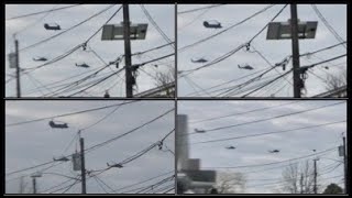 Various helicopters flying over Totowa NJ possibly military [upl. by Saxen488]