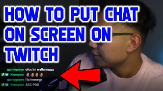 How to put chat on screen on twitch with OBS Studio and Streamlabs OBS [upl. by Oiled762]