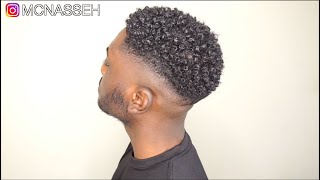 MENS NATURAL CURLY HAIR ROUTINE  KINKY TO CURLY [upl. by Barnabas]