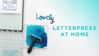 Easy Letterpress at Home [upl. by Uriia991]