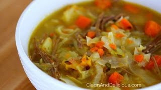 Clean Eating Corned Beef And Cabbage Soup [upl. by Annmaria]