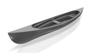 Autodesk Inventor  Surface Modeling Canadian Canoe [upl. by Neom]