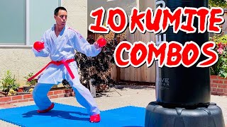 10 KUMITE COMBOS amp STRATEGIES 🥋⛩  by Jason Leung [upl. by Astor]