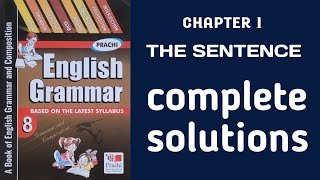 PRACHI English Grammar  Class 8  Chapter 1  Answers  ICSE BOARD [upl. by Nauqe494]