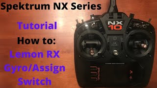 Spektrum NX Setup Lemon RX GyroAssign Switch Tutorial NX6NX8NX10 [upl. by Cinelli727]