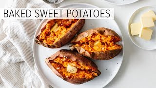 BAKED SWEET POTATO  how to bake sweet potatoes perfectly [upl. by Afrikah]