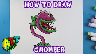 How to Draw CHOMPER from PLANTS VS ZOMBIES [upl. by Budde]