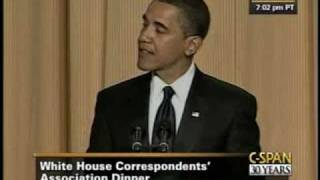 CSPAN President Obama at the 2009 White House Correspondents Dinner [upl. by Eidak]