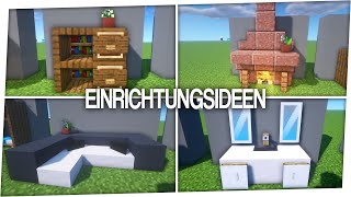 10 Einrichtungsideen in Minecraft [upl. by Rahcir155]