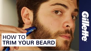 How to Trim Your Beard Beard Grooming Tips  Gillette STYLER [upl. by Seaden255]