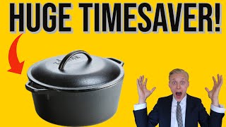 Lodge Cast Iron Dutch Oven How To Use It✅ [upl. by Hsur434]