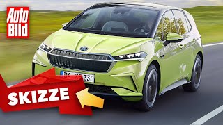 Skoda ElektroKompakter 2022  Bringt Skoda einen ID3Ableger  Skizze [upl. by Haianeb]