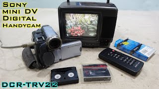 Sony mini DV Digital Handycam DCRTRV22 [upl. by Roosnam]