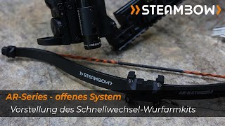 Vorstellung des Steambow SchnellwechselWurfarmkits für die AR6 Stinger II Pistolenarmbrust [upl. by Aelahc329]