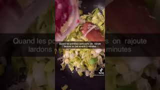 Recette crozet lardon poireaux [upl. by Parrie]