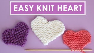 Easy Heart Knitting Pattern 💖 Original by Studio Knit [upl. by Ozmo]